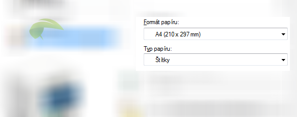 Nastavení tisku na štítky v tiskárnách Xerox