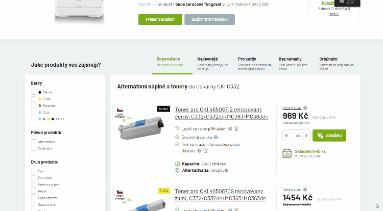 Výhodnější cena pro přihlášené zákazníky