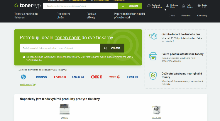 Opakování objednávky