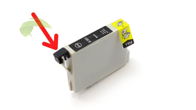 Černá plastová zarážka na náplni do tiskárny Epson