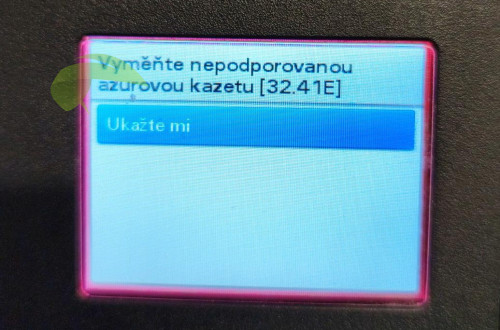 Chyba 32.41E v tiskárně Lexmark