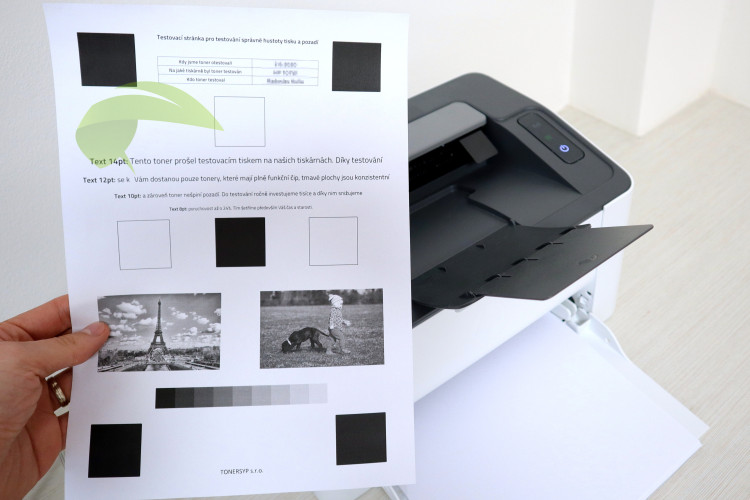 Test kvality tonerů do tiskáren