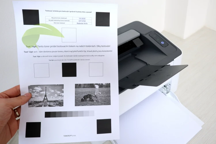 Test kvality tonerů do tiskáren
