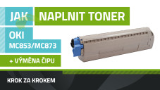 Návod k plnění tonerů OKI MC853/MC873/MC883