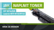 Návod k plnění tonerů HP W1420A, HP LaserJet M110/M140