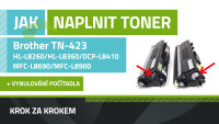 Návod k plnění tonerů Brother TN-423