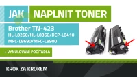 Návod k plnění tonerů Brother TN-423