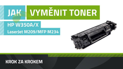 Jak vyměnit toner W1350X/W1350A v tiskárně HP LaserJet M209 a M234