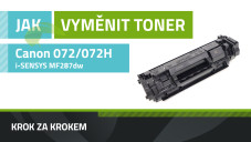 Jak vyměnit toner Canon 072/072H, Canon i-SENSYS MF287dw