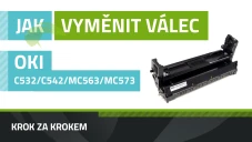 Jak vyměnit obrazový válec OKI MC563/MC573/C532/C542