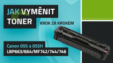 Jak vyměnit toner Canon 055/055H