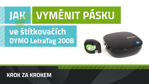 Jak vyměnit pásku ve štítkovači DYMO LetraTag 200B