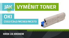 Jak vyměnit toner v tiskárně OKI MC563/MC573/C532/C542