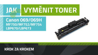 Jak vyměnit toner Canon 069/069H