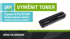 Jak vyměnit toner Canon 075/075H