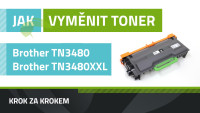 Jak vyměnit toner Brother TN-3480/TN-3480XXL