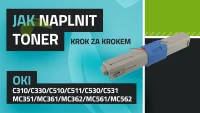 Návod k plnění tonerů OKI C310/C330/C510/C511/C530/C531/  MC351/MC361/MC362/MC561/MC562