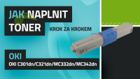 Návod k plnění tonerů OKI C301dn/C321dn/MC332dn/MC342dn