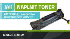 Návod k plnění tonerů HP LaserJet Pro CF283A, M201/M225/MFP M125/127