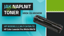 Návod k plnění tonerů HP 415A/X (W2030A/X), HP LaserJet Pro M454/M479