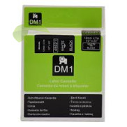 Kompatibilní páska pro Dymo 45021 / S0720610, 12mm x 7m, bílý tisk / černý podklad