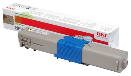 Toner OKI 46508713 originální žlutý, C332/C332dn/MC363/MC363dn