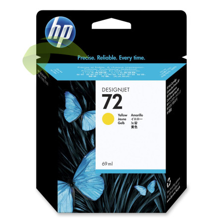 HP C9400A, HP 72 originální náplň žlutá, DesignJet T795/T610/T620/T770