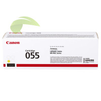 Toner Canon 055 žlutý 3013C002 originální, LBP663Cdw/LBP664Cx/MF742Cdw/MF744Cdw/MF746Cx