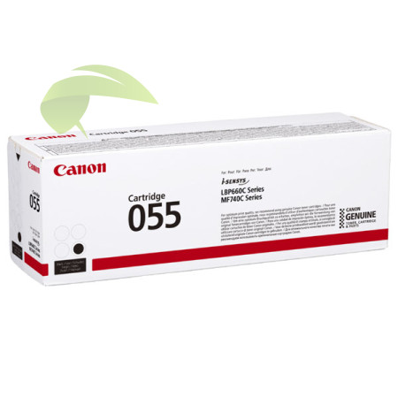 Toner Canon 055 černý 3016C002 originální, LBP663Cdw/LBP664Cx/MF742Cdw/MF744Cdw/MF746Cx