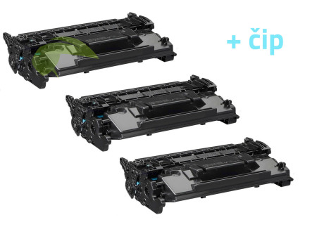 Sada 3 tonerů pro Canon 070H - zobrazující stav toneru