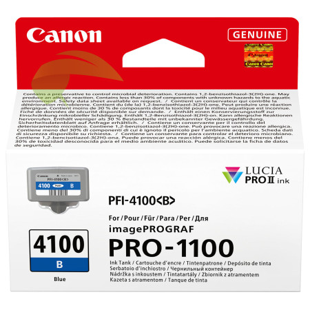 Inkoustová náplň Canon PFI-4100 B, 6786C001 modrá originální, imagePROGRAF PRO-1100