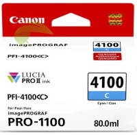 Inkoustová náplň Canon PFI-4100 C, 6778C001 cyan originální, imagePROGRAF PRO-1100