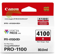 Inkoustová náplň Canon PFI-4100 R, 6785C001 červená originální, imagePROGRAF PRO-1100
