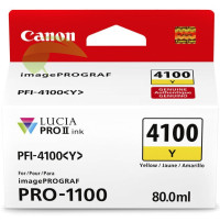 Inkoustová náplň Canon PFI-4100 Y, 6780C001 žlutá originální, imagePROGRAF PRO-1100