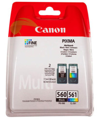 Canon PG-560/CL-561 originální černá a tříbarevná náplň, PIXMA TS5350/TS5351/TS5352/TS5353