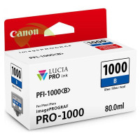 Inkoustová náplň Canon PFI-1000 B, 0555C001 modrá originální, imagePROGRAF PRO-1000