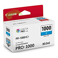 Inkoustová náplň Canon PFI-1000 C, 0547C001 cyan originální, imagePROGRAF PRO-1000