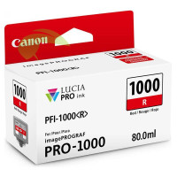 Inkoustová náplň Canon PFI-1000 R, 0554C001 červená originální, imagePROGRAF PRO-1000
