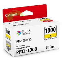 Inkoustová náplň Canon PFI-1000 Y, 0549C001 žlutá originální, imagePROGRAF PRO-1000
