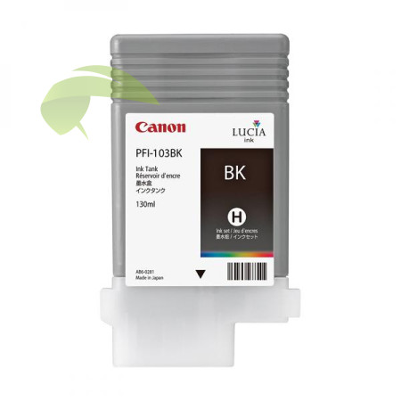 Inkoustová náplň Canon PFI-103BK, 2212B001 černá originální, iPF5100/6100/6200