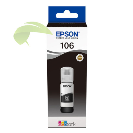 Epson 106, C13T00R140 originální černý inkoust, Epson EcoTank ET-7700/ET-7750/L7160/L7180/L7188