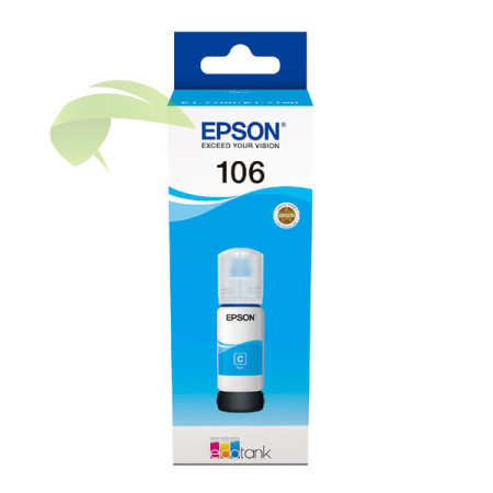 Epson 106, C13T00R240 originální inkoust cyan, Epson EcoTank ET-7700/ET-7750/L7160/L7180/L7188