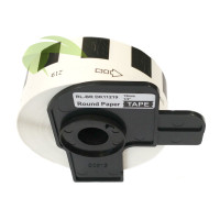 Kompatibilní etikety pro Brother DK-11219, kulaté, přůměr 12mm, 1200ks/role, bílé