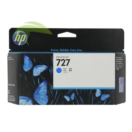 HP F9J76A, HP 727 originální náplň cyan, DesignJet T930/T1530/T2530