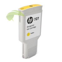 HP F9J78A, HP 727 originální náplň žlutá, DesignJet T930/T1530/T2530
