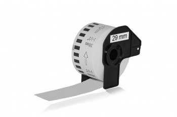 Kompatibilní etikety pro Brother DK-22211, 29mm x 15,24m, filmová role, bílé
