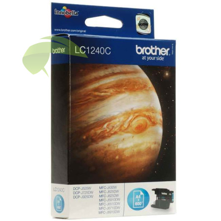 Brother LC-1240C originální náplň cyan, DCP-J525/J725/J925, MFC-J430/J5910/J625/J6510/J6910