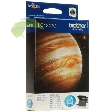 Brother LC-1240C originální náplň cyan, DCP-J525/J725/J925, MFC-J430/J5910/J625/J6510/J6910