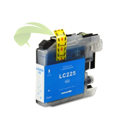 Brother LC-225XL-C kompatibilní cyan náplň, Brother DCP-J4120DW/DCP-J4420DW/MFC-J4620DW/MFC-J4625DW