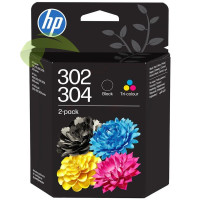 HP 302/304, HP B82L1AE originální černá a barevná náplň